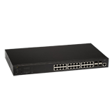 Aerohive SR2224P 24 Port Gigabit Ethernet Switch with POE+, 4 x GE SFP uplinks, 180W POE budget, Layer 2, Static routing