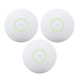 Wasp Barcode Unifi 3-Pack Wireless Access Points with mounting & PoE adapters and Unifi Controller Software