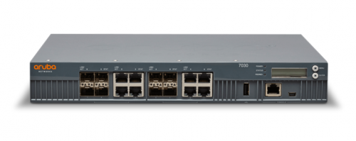 Aruba 7030 Mobility Controller, (8) 10/100/1000BASE-Tor (8) 1GbE Base-X SFP ports