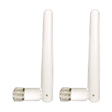 Ruckus Wireless   AT-0303-VP01, Indoor Antenna for 7372-E, Elbow-Joint, Dual-Band 2.4/5 GHz, 2/3dBi, RP-SMA, Pair