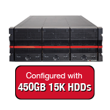 Nexsan E60VT 27TB (60x 450GB 15K HDD) Storage Array, Dual Controller, 60 Bay,4U, 16GB Cache, 4x 8Gb FC & 4x 1GbE iSCSI