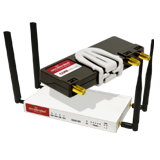 Accelerated Digi 6350SR 04 LTE Router – 5 Port GigE, 1 Serial Port, 1 USB Port, Wi-Fi, CAT 4