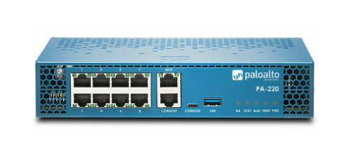 Palo Alto PA-220 Next-Gen Firewall – 500Mbps, 100Mbps IPSec VPN Throughput – (Purchase of Support Contract Required)