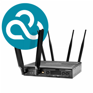 Cradlepoint AER2200 router with WiFi (1200Mbps modem) and NetCloud Branch Essentials Plan