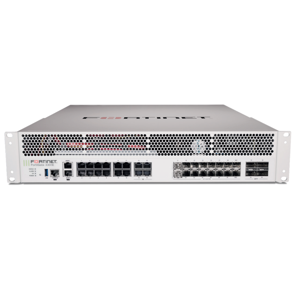 Fortinet FortiGate FG-3301E Network Security/Firewall Appliance18 Port1000Base-T, 40GBase-X, 10GBase-X, 10GBase-T40 Gigabit Ethernet -… FG-3301E