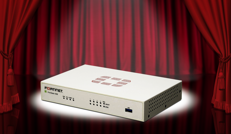 Picture of the FortiGate 30E firewall