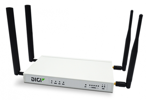 Accelerated Digi 6350-SR 4G LTE Router with Wi-Fi and Integrated Plug-In LTE Modem; CAT 3