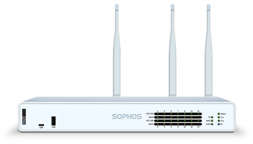 Sophos  XGS 126W Firewall with 12 GE incl. 2 with PoE (30W each) + 2 SFP ports
