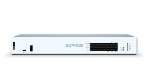 Sophos XGS 136 Firewall with 10 GE + 2x 2.5GE with PoE (30W each) + 2 SFP ports