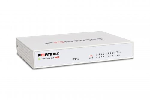 Fortinet FortiGate 60E Network Security/Firewall Appliance10 Port1000Base-TGigabit EthernetAES (256-bit), SHA-110 x RJ-45De… FG-60E-POE