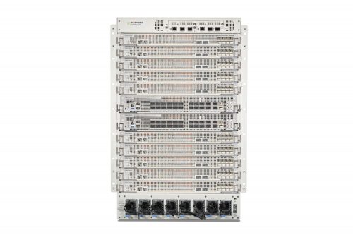 Fortinet 16U 12-SLOT CHASSIS WITH 2X FPM-7620F PROCESSOR MODULE  2X FIM-7921F I/O MODULE FG-7121F