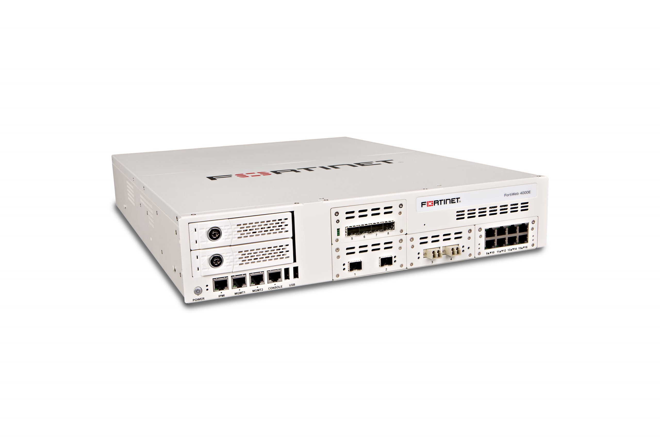 Fortinet Web Application Firewall8 Port1000Base-T, 1000Base-X, 10GBase-SR10 Gigabit Ethernet8 x RJ-458 Total Expansion Slots -… FWB-4000E