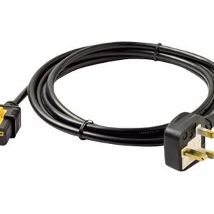 APC  power cable IEC 60320 C19 to BS 1363A 10 ft AP8756