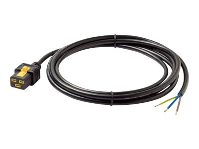 APC  power cable IEC 60320 C19 to hardwire 3-wire 10 ft AP8759