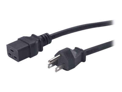 APC  power cable IEC 60320 C19 to NEMA 5-15 8 ft AP9872
