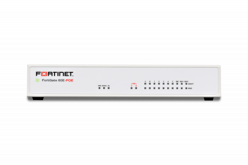 Fortinet FortiGate 60E Network Security/Firewall Appliance10 Port1000Base-TGigabit EthernetAES (256-bit), SHA-110 x RJ-45De… FG-60E-POE