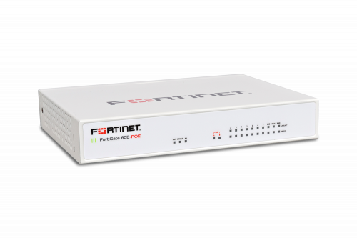 Fortinet FortiGate 60E Network Security/Firewall Appliance10 Port1000Base-TGigabit EthernetAES (256-bit), SHA-110 x RJ-45De… FG-60E-POE