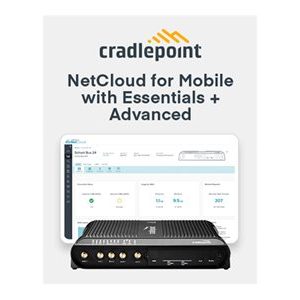 CradlePoint NetCloud Mobile Essentials + Advanced Package subscription license with IBR1700 router with WiFi (600Mbps modem), no AC p… MAA1-1700600M-NA CradlePoint NetCloud Mobile Essentials + Advanced Package subscription license with IBR1700 router with WiFi (600Mbps modem), no AC p… MAA1-1700600M-NA