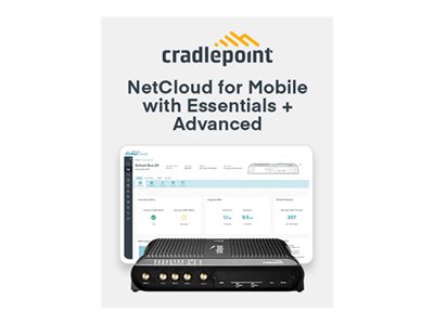 CradlePoint NetCloud Mobile + Advanced Package subscription license with IBR1700 router with WiFi (600Mbps modem), no AC p... MAA1-1700600M-NA - Corporate Armor