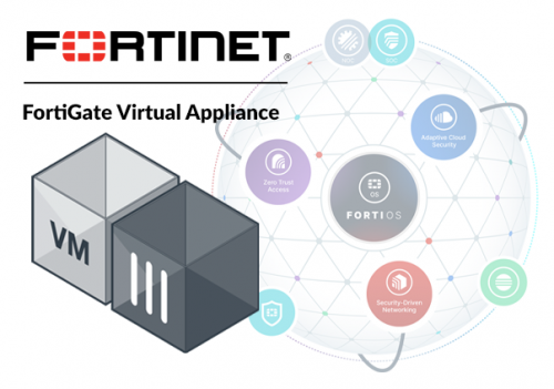 Fortinet FortiGate VM Virtual Firewall Designed for All Supported Platforms. 1 x vCPU Core and (up to) 2 GB RAM. No VDOM Support