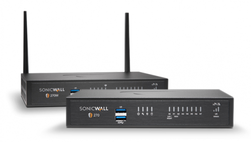 SonicWall TZ500W Next-Gen Firewall – 802.11ac, 4x1GHz cores, 8x1GbE interfaces, 1GB RAM, 64MB Flash