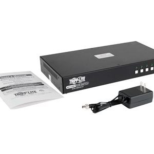 Tripp Lite   Secure KVM Switch, DVI to DVI 4-Port, NIAP PP3.0 Certified, Audio, Single Monitor KVM / audio switch 4 ports TAA Compliant B002-DV1A4