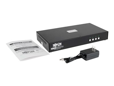 Tripp Lite   Secure KVM Switch, DVI to DVI 4-Port, NIAP PP3.0 Certified, Audio, Single Monitor KVM / audio switch 4 ports TAA Compliant B002-DV1A4
