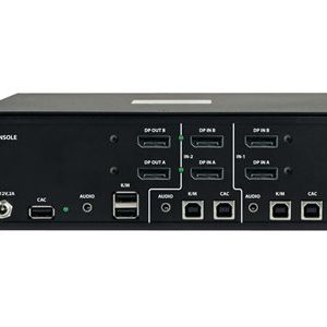 Tripp Lite   Secure KVM Switch 2-Port Dual-Monitor DisplayPort 4K NIAP CAC KVM / audio / USB switch 2 ports TAA Compliant B002A-DP2AC2