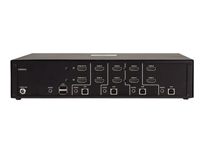 Tripp Lite   Secure KVM Switch 4-Port Dual-Monitor HDMI 4K30Hz NIAP PP3.0 TAA KVM / audio / USB switch 4 ports TAA Compliant B002A-UH2A4