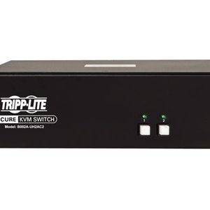 Tripp Lite   Secure KVM Switch 2-Port Dual-Monitor HDMI 4K NIAP CAC PP3.0 TAA KVM / audio / USB switch 2 ports TAA Compliant B002A-UH2AC2