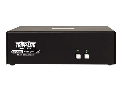 Tripp Lite   Secure KVM Switch 2-Port Dual-Monitor HDMI 4K NIAP CAC PP3.0 TAA KVM / audio / USB switch 2 ports TAA Compliant B002A-UH2AC2