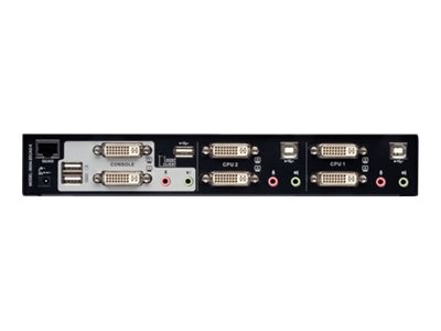 Tripp Lite   2-Port Dual Monitor DVI KVM Switch with Audio and USB 2.0 Hub KVM / audio / USB switch 2 ports TAA Compliant B004-2DUA2-K