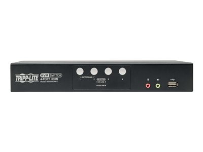 Tripp Lite   4-Port HDMI/USB KVM Switch with Audio/Video and USB Peripheral Sharing KVM / audio / USB switch 4 ports B004-HUA4-K