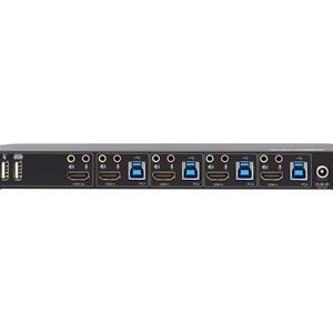 Tripp Lite   HDMI USB KVM Switch 4-Port 4K 60Hz HDR HDCP 2.2 IR USB Sharing KVM / audio / USB switch 4 ports B005-HUA4