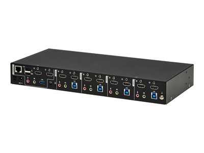 Tripp Lite 4-Port HDMI Dual-Display KVM Switch - 4K 60 Hz, USB 3.2 Gen 1,  HDCP 2.2, USB Sharing - KVM / audio / USB - B006-HD2UA4 - KVM Modules 