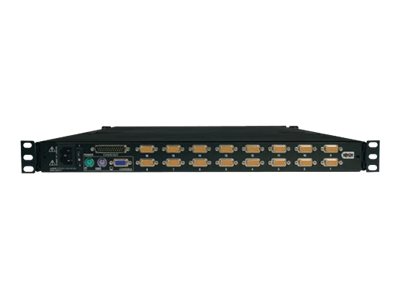 Tripp Lite   16-Port Rack Console KVM Switch w/ 17″ LCD PS/2 1U KVM switch 16 ports rack-mountable B020-016-17