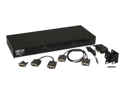 Tripp Lite   16-Port Rackmount USB / PS2 KVM Switch w/ On-Screen Display 1U KVM switch 16 ports rack-mountable B042-016