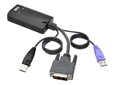 Tripp Lite   DVI USB Server Interface w/ Virtual Media & CAC for B064 KVMs TAA KVM / USB extender TAA Compliant B055-001-UDV