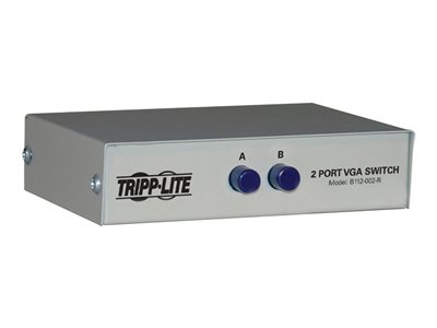 Tripp Lite   2-Port Manual VGA/SVGA Video Switch 3x HD15F Metal video splitter/switch B112-002-R
