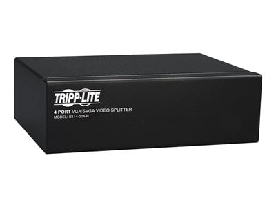 Tripp Lite   4-Port VGA / SVGA Video Splitter Signal Booster High Resolution Video video splitter 4 ports B114-004-R