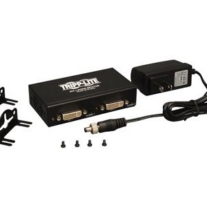 Tripp Lite   2-Port DVI Single Link Video / Audio Splitter / Booster DVIF/2xF TAA video/audio splitter 2 ports B116-002A