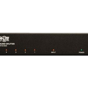 Tripp Lite   4-Port DVI Single Link Video / Audio Splitter / Booster DVIF/2xF TAA video/audio splitter 4 ports TAA Compliant B116-004A