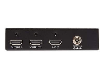 Tripp Lite   2-Port HDMI Splitter, 4K x 2K @ 60 Hz, 4:4:4, Multi-Resolution Support, HDR, HDCP 2.2, TAA video/audio splitter 2 ports rack-mou… B118-002-HDR
