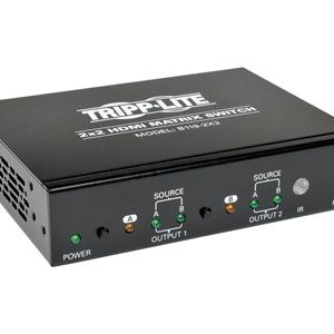 Tripp Lite   2×2 HDMI Matrix Switch Video & Audio 1920×1200 at 60Hz / 1080p video/audio switch TAA Compliant B119-2X2