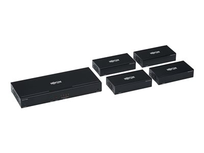 Tripp Lite   HDMI over Cat6 Splitter/Extender Kit with PoC, 4 Ports 4K x 2K @ 60 Hz, 4:4:4, HDR, 125 ft. (38.1 m), TAA transmitter + 4 receiv… B127-004-H4H