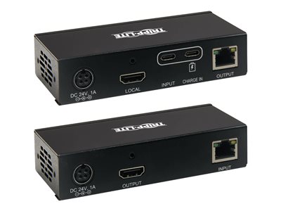 Tripp Lite   USB C to HDMI over Cat6 Extender Kit with KVM Support, 4K 60Hz, 4:4:4, Transmitter/Receiver, USB, PoC, HDCP 2.2, up to 230 ft…. B127A-1A1-BCBH
