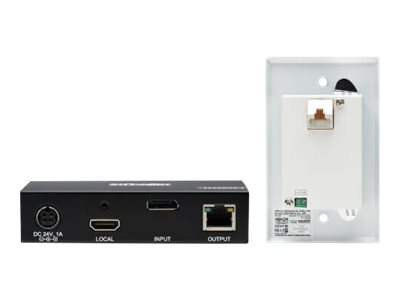 Tripp Lite   DisplayPort to HDMI over Cat6 Extender Kit, Box Transmitter/Wall Plate Receiver, 4K 60 Hz, 4:4:4, PoC, HDCP 2.2, 230 ft. (70.1… B127A-1A1-BDFH
