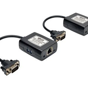 Tripp Lite   VGA Audio over Cat5/Cat6 Video Extender Transmitter Receiver EDID USB 750ft monitor/audio extender TAA Compliant B130-101A-MR