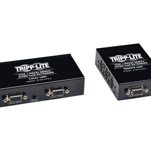 Tripp Lite   VGA & RS232 over Cat5/Cat6 Video Extender Transmitter & Receiver EDID video/serial extender TAA Compliant B130-101S-2