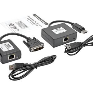 Tripp Lite   DisplayPort DVI Over Cat5/6 Active Video Extender Transmitter Receiver video/audio extender TAA Compliant B150-1A1-DVI